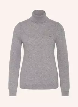 Свитер с высоким воротником GANT, серый