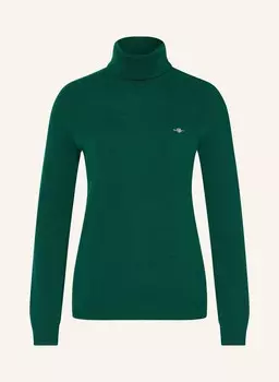 Свитер с высоким воротником Gant, зеленый