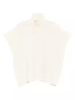 Свитер с высоким воротником и цветочной вышивкой ERMANNO FIRENZE, нейтральный