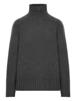 Свитер с высоким воротником и рукавами реглан 'S Max Mara, серый