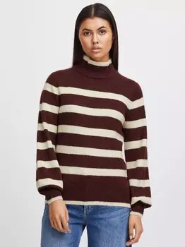 Свитер с высоким воротником iheden Ichi, бордовый