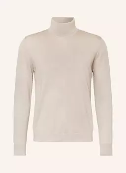 Свитер с высоким воротником из шерсти мериноса Strokesman'S, бежевый