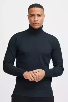 Свитер с высоким воротником из смесового материала "BLEND BHCarsten", цвет Dress Blues