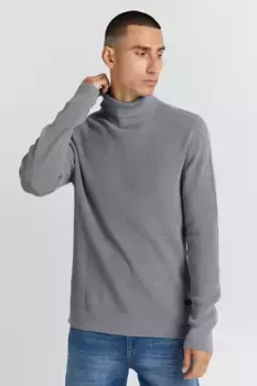 Свитер с высоким воротником из смесового материала "BLEND BHPullover", цвет Stone Mi