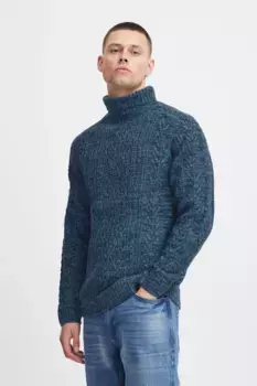 Свитер с высоким воротником из смесового материала "BLEND BHPullover", цвет Dress Blues