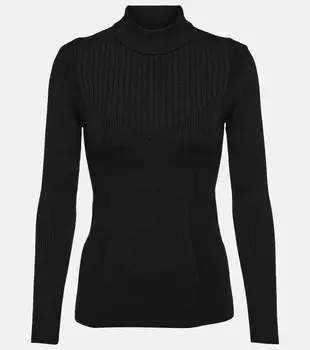 Свитер с высоким воротником из смесовой шерсти ickaria Isabel Marant, черный