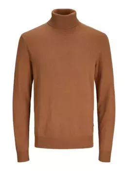 Свитер с высоким воротником Jack & Jones "JJEEMIL KNIT ROLL NECK NOOS", цвет Mocha Bisque