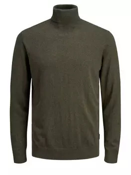 Свитер с высоким воротником Jack & Jones, зеленый