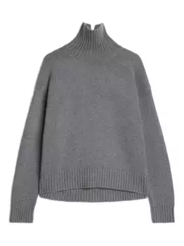Свитер с высоким воротником JIL SANDER, серый