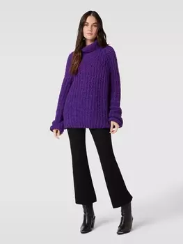 Свитер с высоким воротником крупной вязки Smith and Soul, фиолетовый