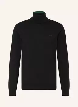 Свитер с высоким воротником Lacoste, черный