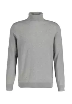 Свитер с высоким воротником LERROS "Свитер с высоким воротником LERROS плоской вязки ", серый