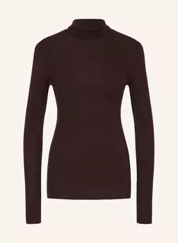 Свитер с высоким воротником Maje, коричневый