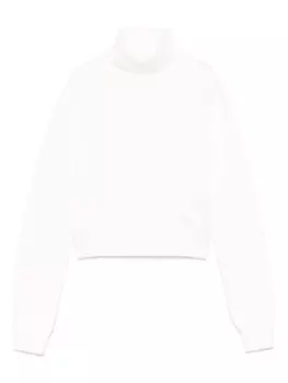Свитер с высоким воротником Miss Grant Kids, белый