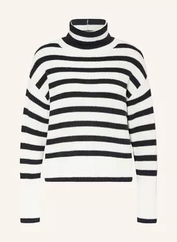 Свитер с высоким воротником monari, белый/темно-синий