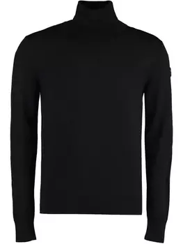 Свитер с высоким воротником Moncler, черный