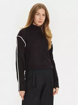 Свитер с высоким воротником обычного кроя Brave Soul, черный