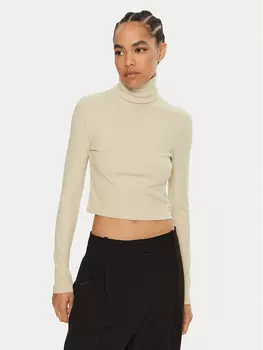 Свитер с высоким воротником обычного кроя Calvin Klein Jeans, зеленый