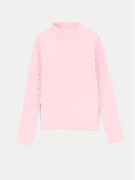 Свитер с высоким воротником обычного кроя Coccodrillo, розовый