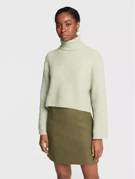 Свитер с высоким воротником обычного кроя Edited, зеленый