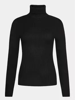 Свитер с высоким воротником обычного кроя Gina Tricot, черный