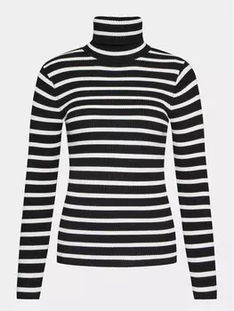 Свитер с высоким воротником обычного кроя Gina Tricot, черный