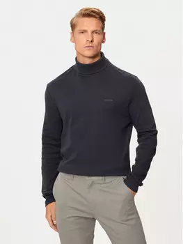 Свитер с высоким воротником обычного кроя Hechter Paris, синий