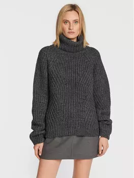 Свитер с высоким воротником обычного кроя Herskind, серый