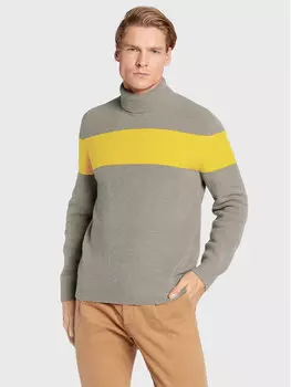 Свитер с высоким воротником обычного кроя J.Lindeberg, серый