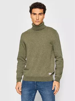Свитер с высоким воротником обычного кроя Jack&Jones, зеленый