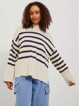 Свитер с высоким воротником обычного кроя Jjxx, бежевый