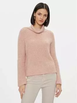 Свитер с высоким воротником обычного кроя Marella, розовый