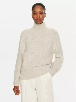 Свитер с высоким воротником обычного кроя Marella, экрю