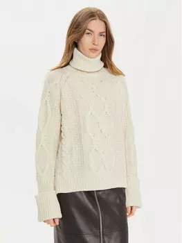 Свитер с высоким воротником обычного кроя Max&Co., экрю