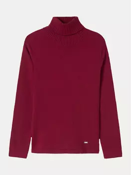 Свитер с высоким воротником обычного кроя Mayoral, красный