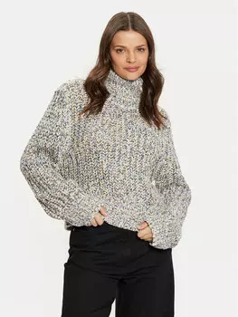 Свитер с высоким воротником обычного кроя Noisy May, бежевый