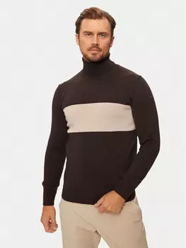 Свитер с высоким воротником обычного кроя Paul&Shark, бежевый