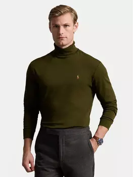 Свитер с высоким воротником обычного кроя Polo Ralph Lauren, зеленый