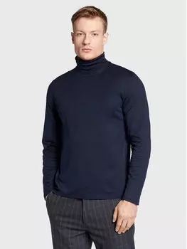Свитер с высоким воротником обычного кроя Roy Robson, синий