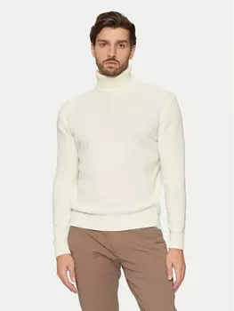 Свитер с высоким воротником обычного кроя Sisley, экрю