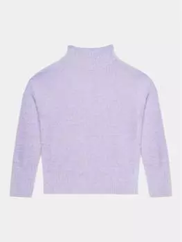 Свитер с высоким воротником обычного кроя United Colors Of Benetton, фиолетовый
