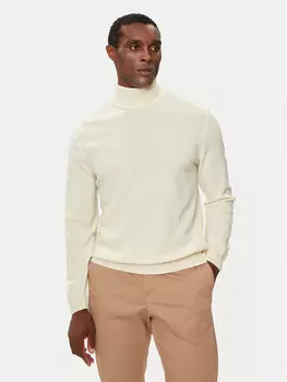 Свитер с высоким воротником обычного кроя United Colors Of Benetton, экрю