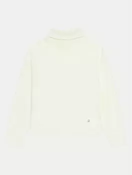 Свитер с высоким воротником обычного кроя United Colors Of Benetton, экрю