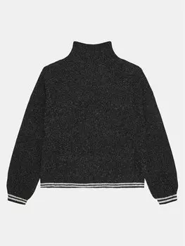 Свитер с высоким воротником обычного кроя United Colors Of Benetton, черный