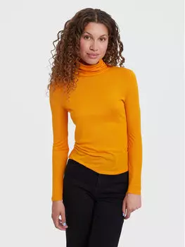 Свитер с высоким воротником обычного кроя Vero Moda, оранжевый