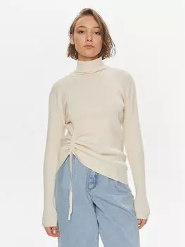 Свитер с высоким воротником обычного кроя Vero Moda, экрю