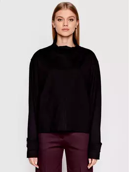 Свитер с высоким воротником обычного кроя Victoria Victoria Beckham, черный