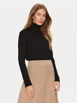 Свитер с высоким воротником обычного кроя Weekend Max Mara, черный