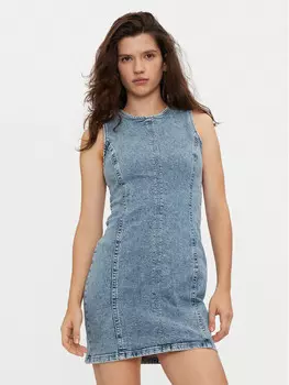 Свитер с высоким воротником оверсайз Gina Tricot, синий