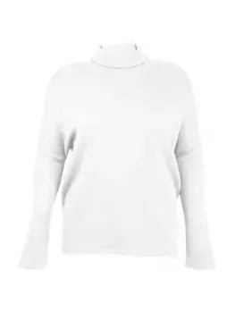 Свитер с высоким воротником «Париж» Kiyonna, слоновая кость